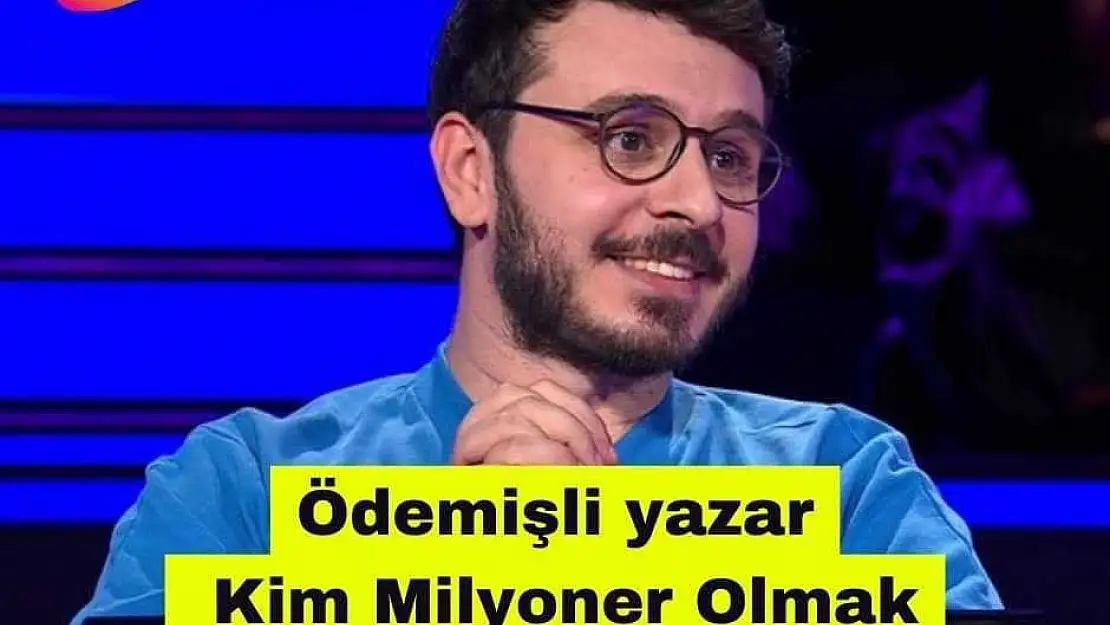 İzmir Ödemişli yazar Anıl Can Uğuz Kim Milyoner Olmak İster’de yarıştı