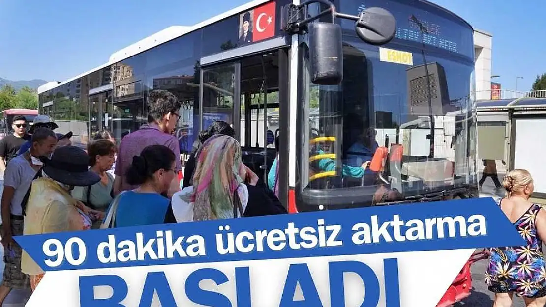 İzmir'de 90 dakika ücretsiz aktarma başladı