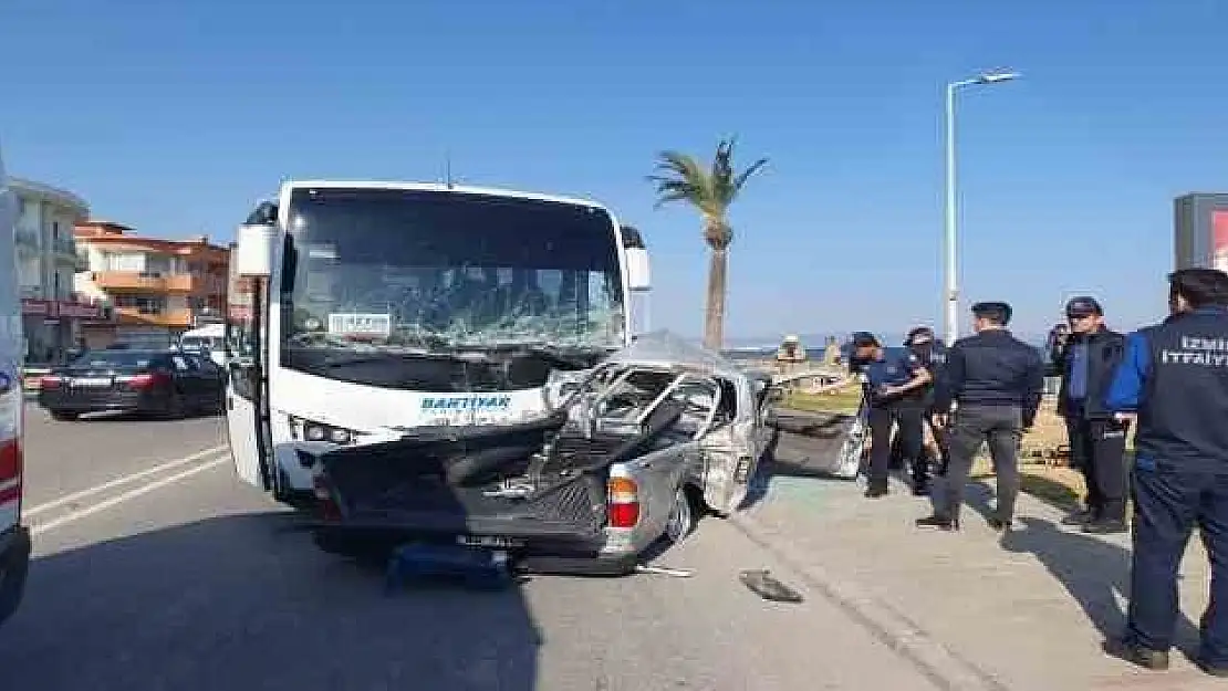 İzmir’de feci kaza:  1 ölü, 6 yaralı