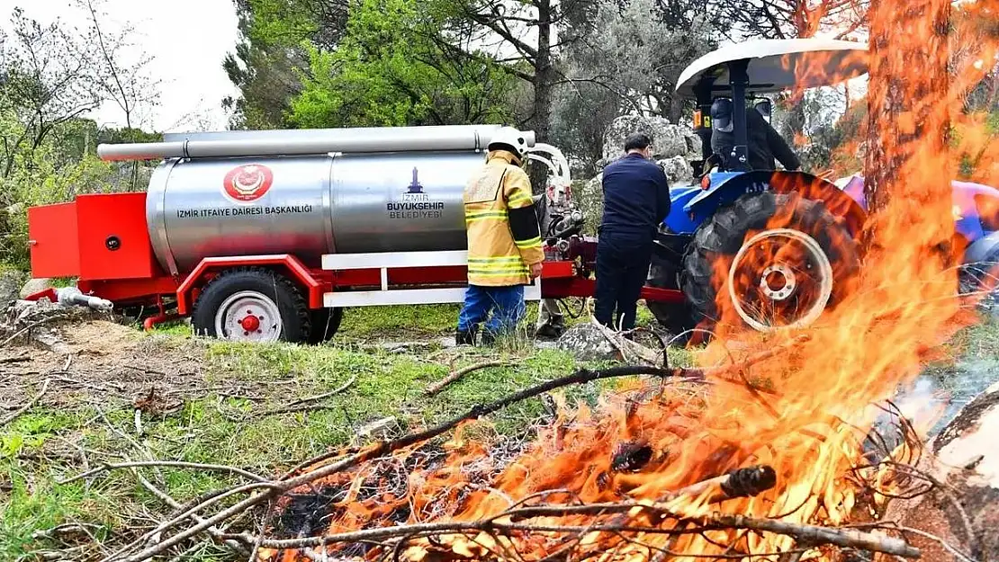 İzmir'de orman yangınlarıyla mücadelede büyük başarı