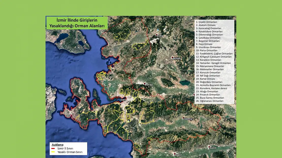 İzmir’de ormanlara giriş yasaklandı