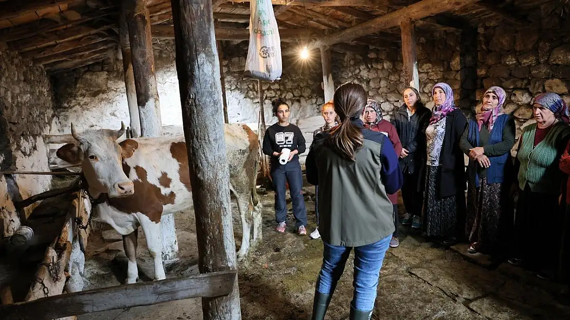 Kadın çiftçilere eğitim verildi