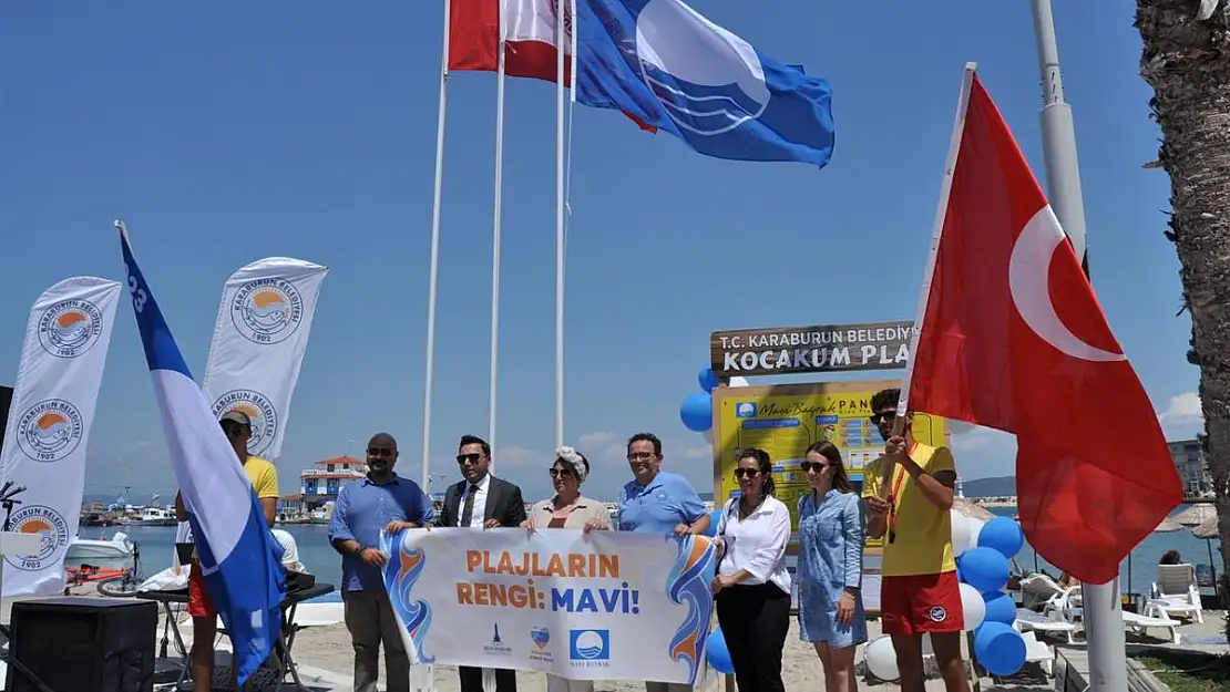 Karaburun beşinci mavi bayrağını aldı