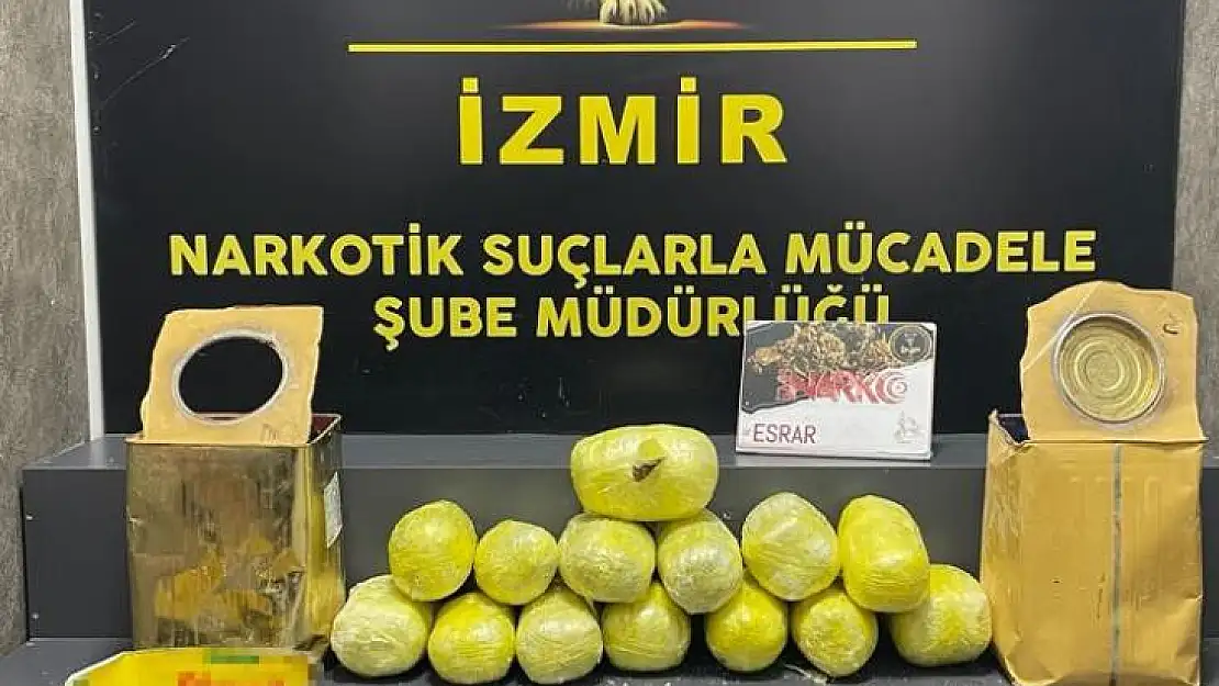 Kargo paketiyle gönderilen peynir tenekeleri içerisine zulalanmış yaklaşık 10 kilogramlık uyuşturucu yakalandı!