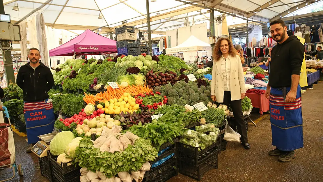 Karşıyaka Belediyesinden pazar yeri denetimi