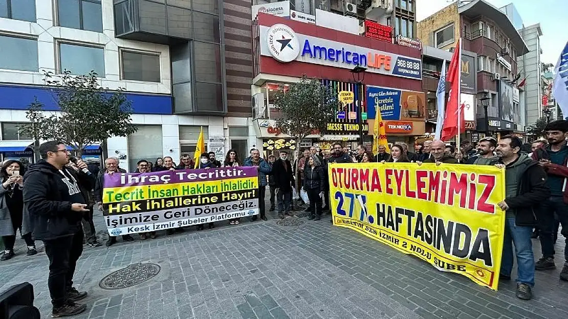 KHK’lı öğretmenlerin oturma eylemi 277. haftasında