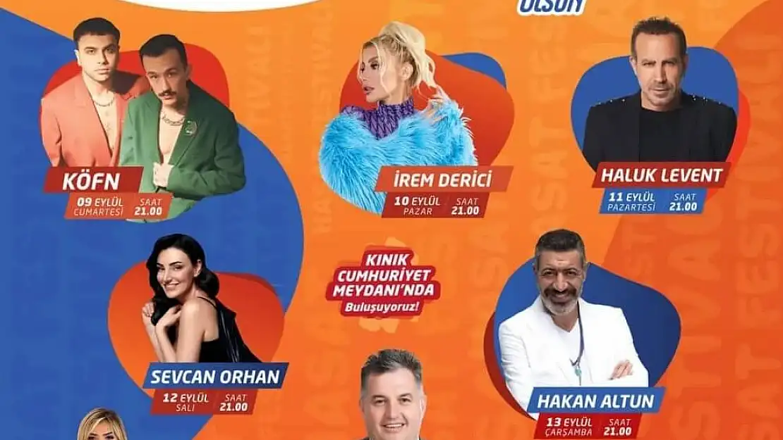 Kınık'ta 7. Hasat Festivali ve Kurtuluş Etkinlikleri başlıyor