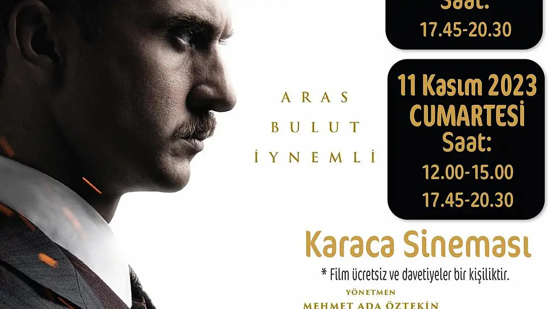 Konak Belediyesi’nden 10 Kasım’da ‘Atatürk’ filmine özel gösterim