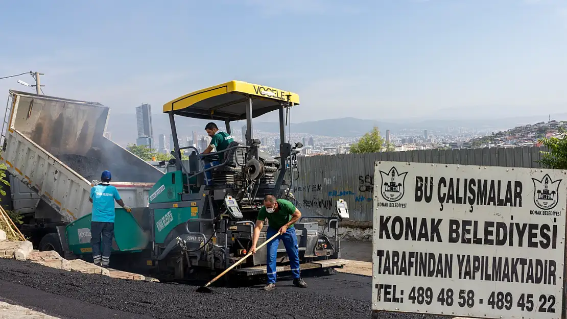 Konak'ta yollar yenileniyor