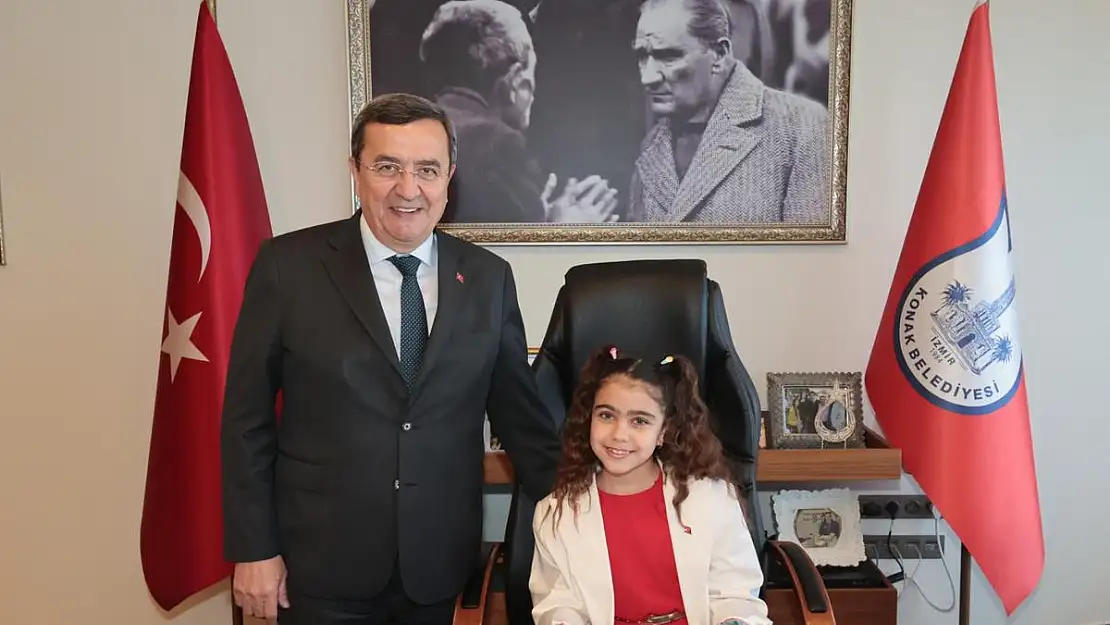 Konak'ın minik başkanı projesini anlattı