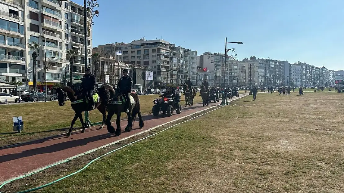 Kordon boyu ATV'li polislerle  emin ellerde