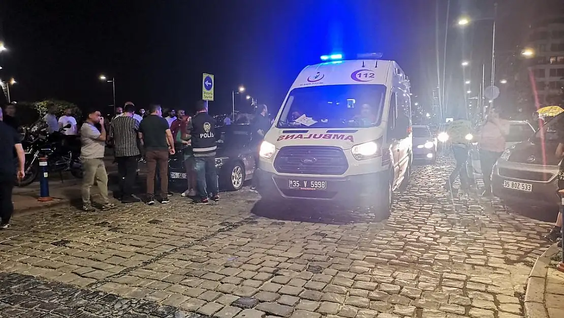 Kordon’da polis göğsünden bıçaklandı