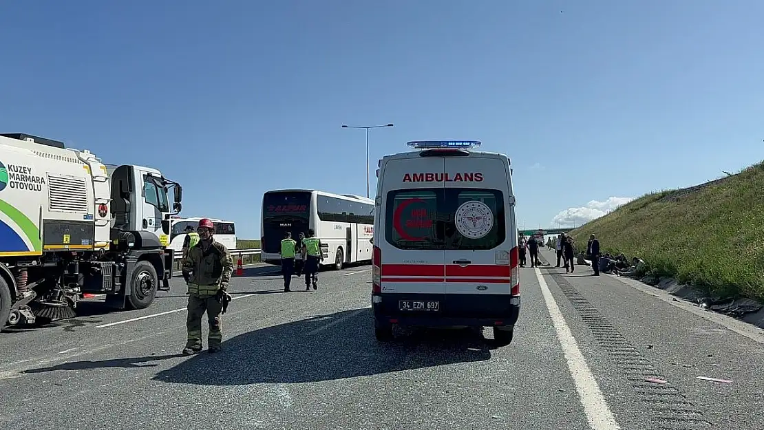 Kuzey Marmara Otoyolu’nda zincirleme kaza