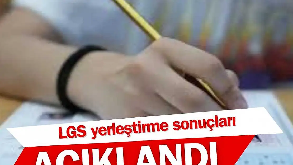 LGS yerleştirme sonuçları açıklandı