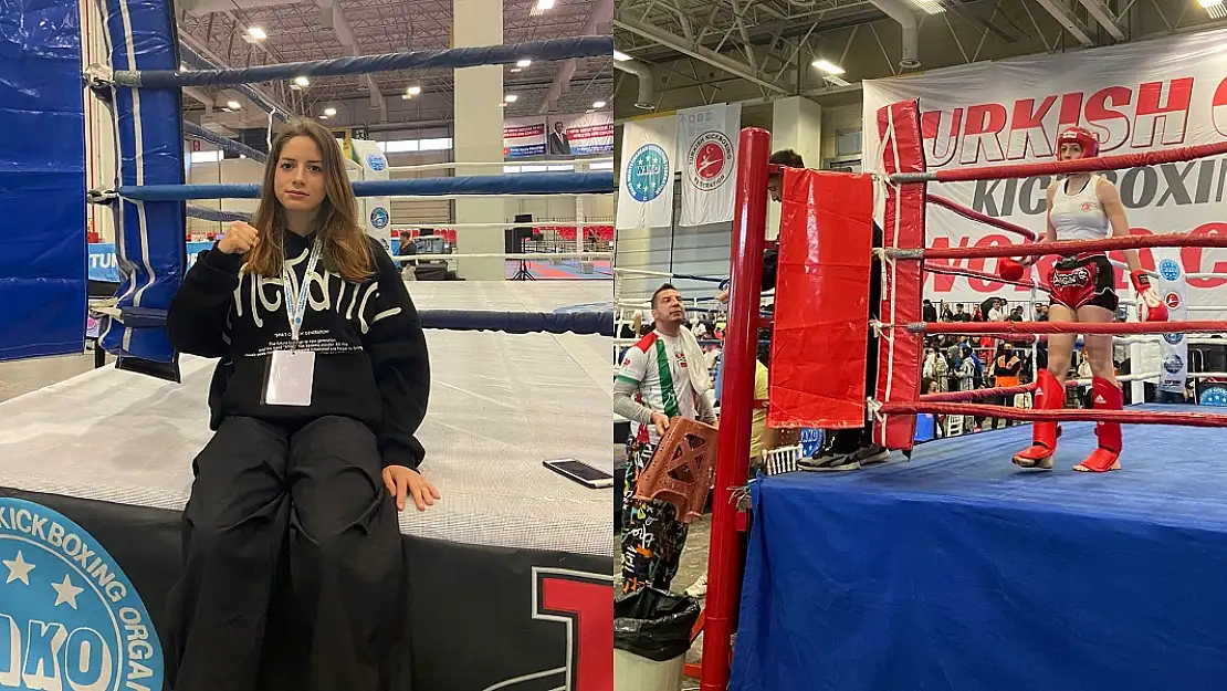 Lise öğrencisi genç kız Kick Boks dünya ikincisi oldu