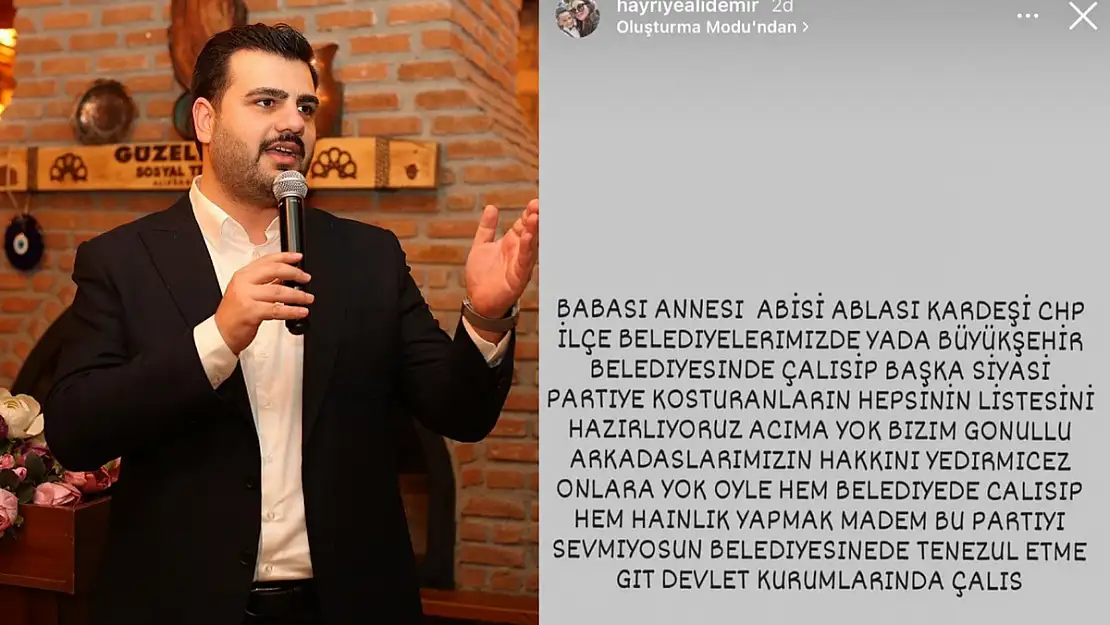 ‘Liste’ paylaşımına AK Partili İnan’dan tepki!