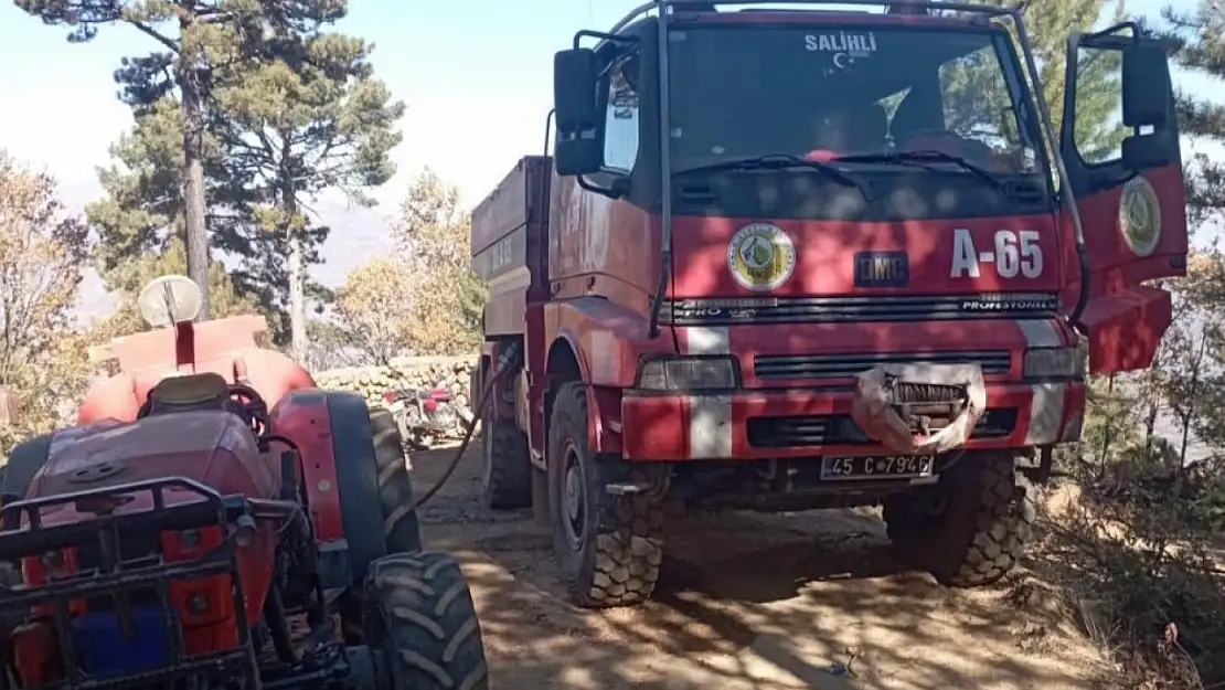 Manisa'da orman yangını!