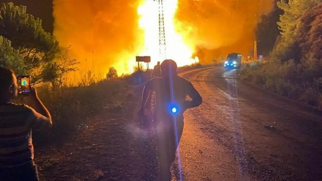 Manisa'da orman yangınları nedeniyle bin 440 kişi tahliye edildi