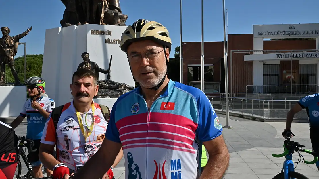 Manisa'da pedallar geleceğe umut için döndü