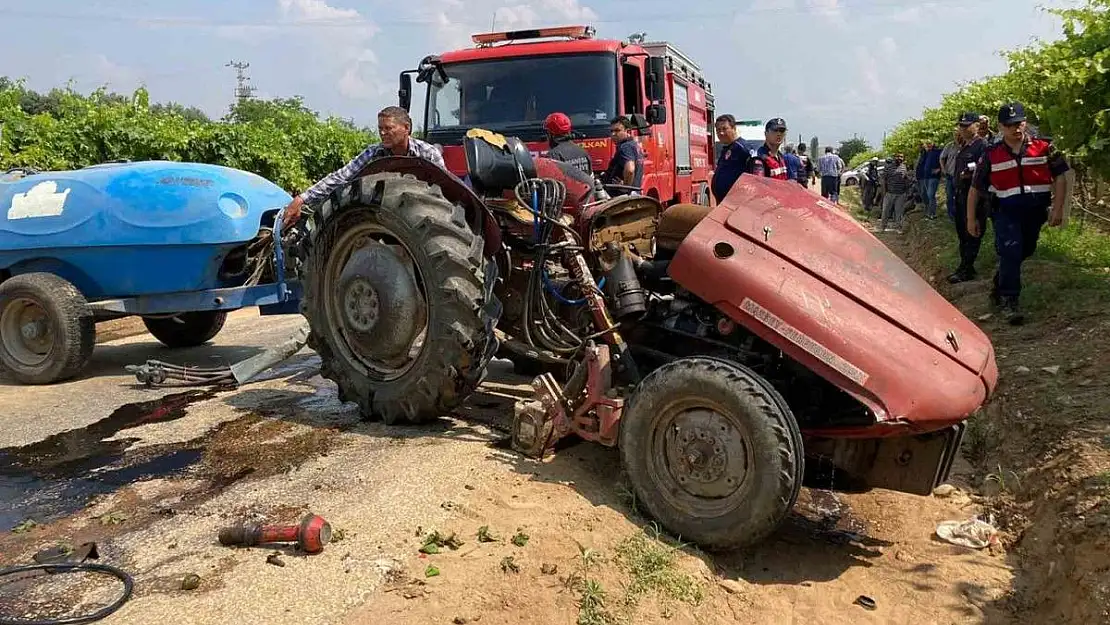 Manisa’nın Sarıgöl ilçesinde traktör kazası: 1 ölü