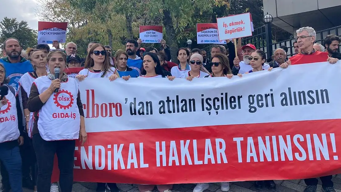 Marlboro işçileri, direnişlerini İstanbul'a taşıdı