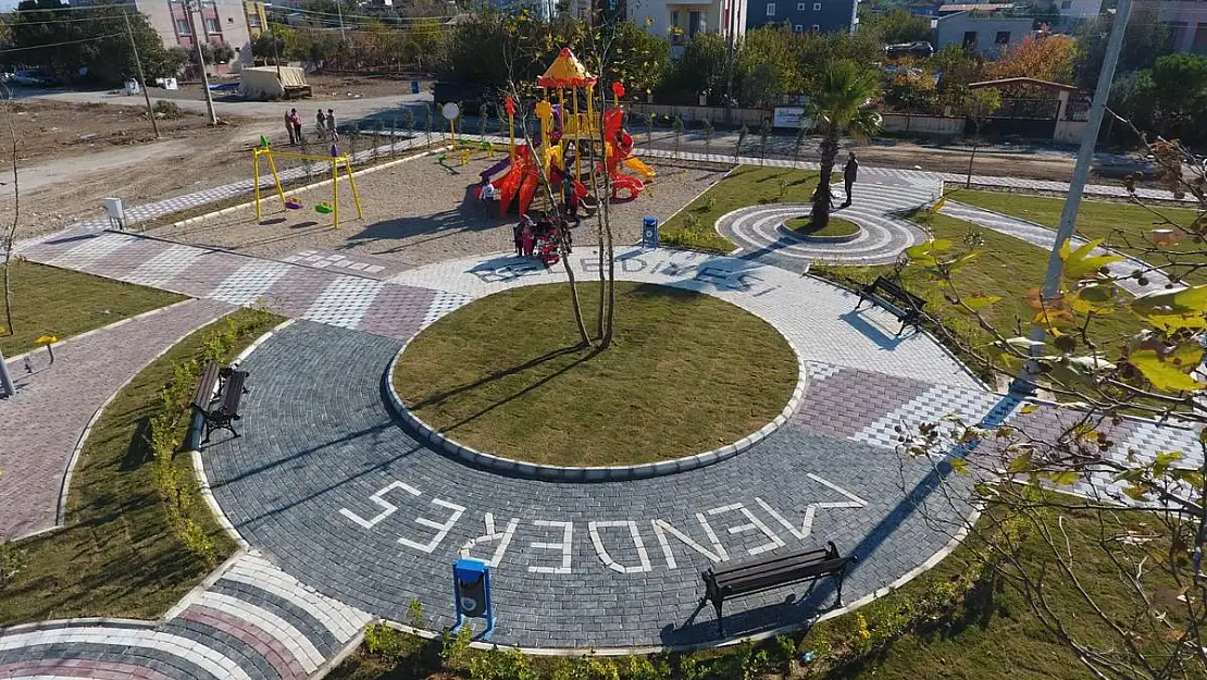 Menderes Belediyesi'nde park ve yeşil alan çalışmaları sürüyor