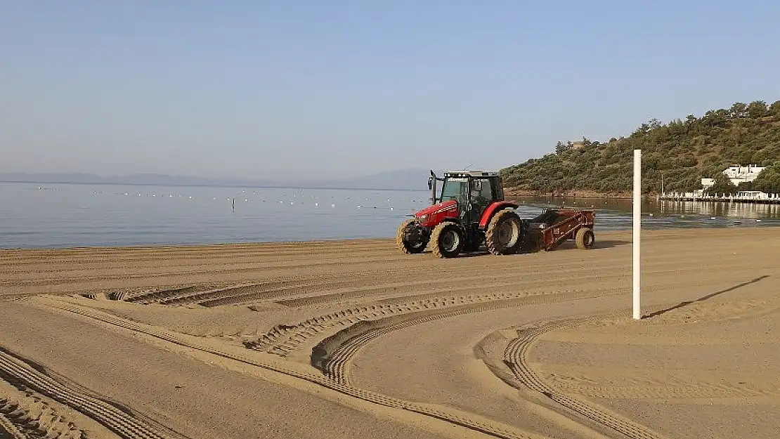 Menderes plajları sezona hazırlanıyor