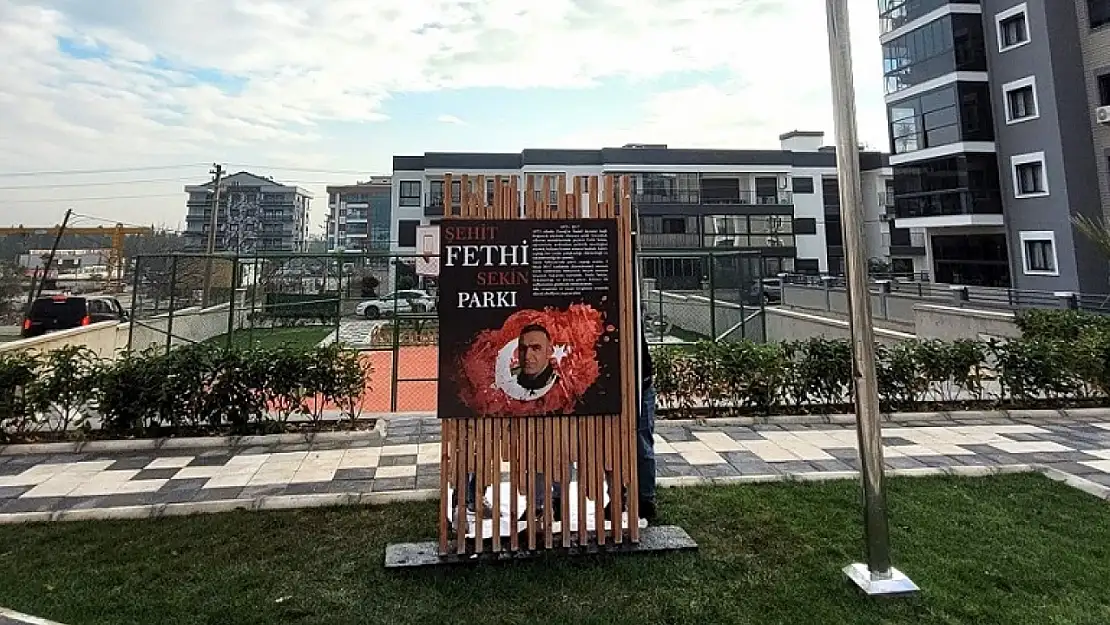 Menderes'te yeni bir yaşam alanı: Şehit Fethi Sekin Parkı açıldı!