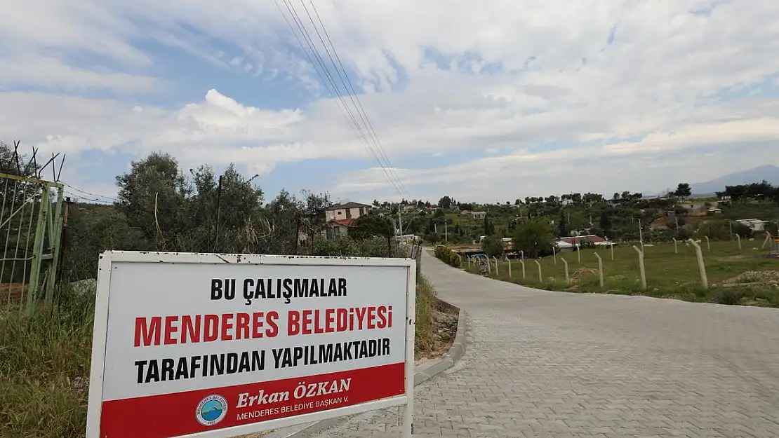 Menderes’teki kilit parke çalışması sonlandı