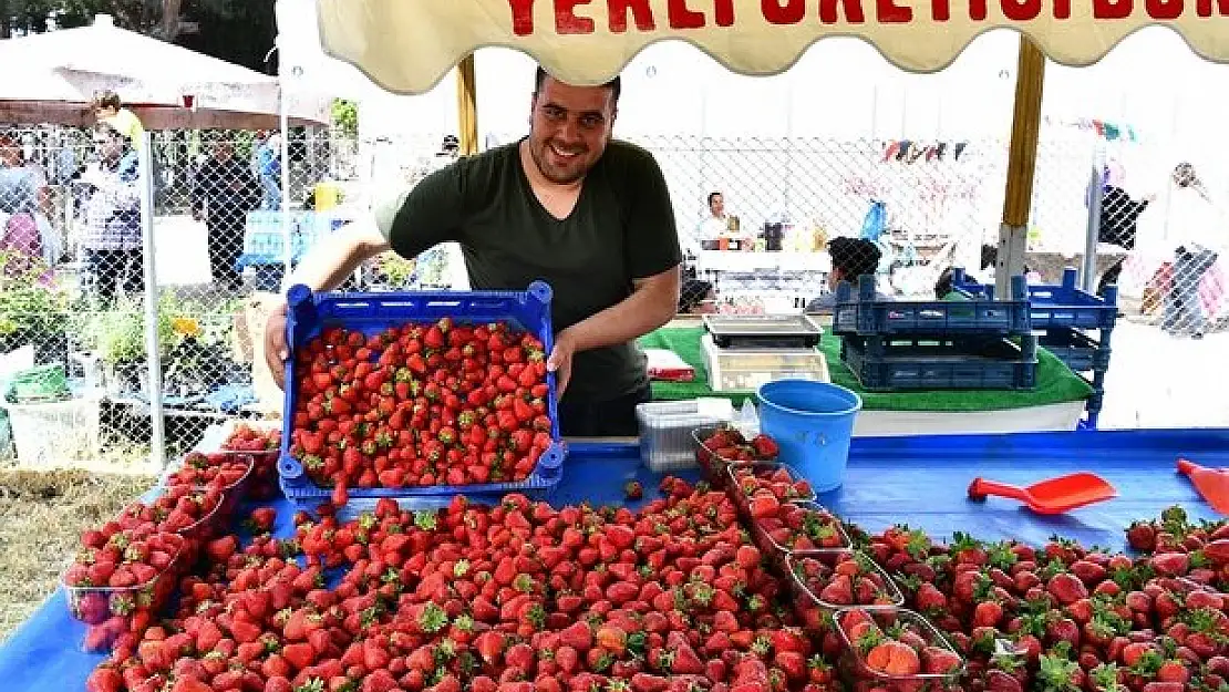 Menemen’deki çilek festivali sona erdi