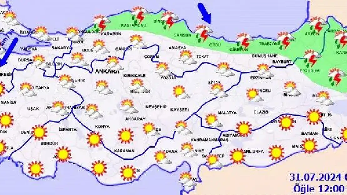 Meteoroloji’den dört kent için ‘sarı’ alarm uyarısı