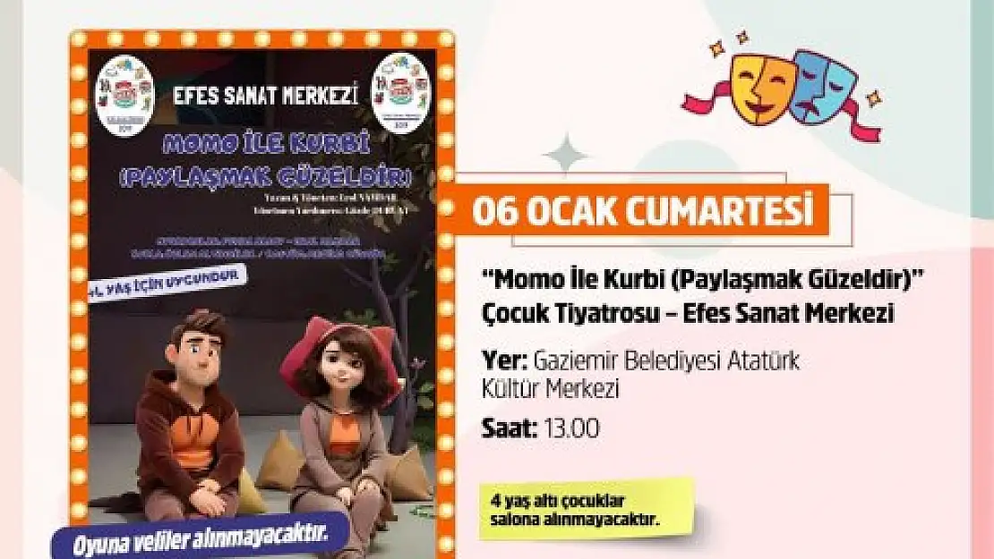 Momo ile Kurbi, Gaziemirli çocuklara eğlenerek paylaşmayı öğretecek