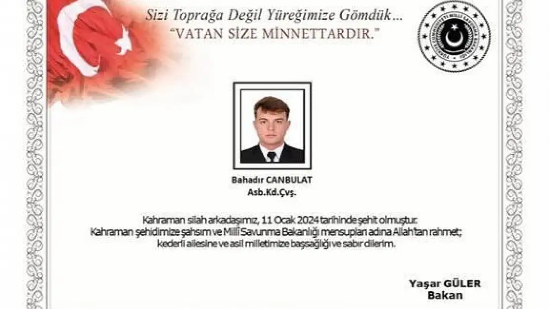 MSB: Denizkurdu Tatbikatı’nda 1 asker şehit oldu