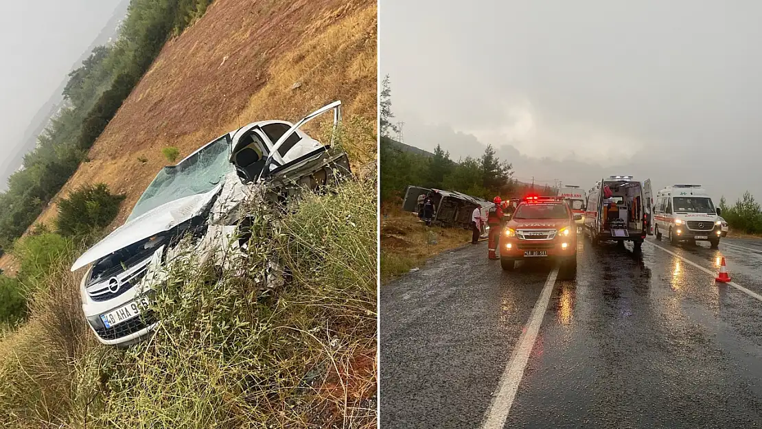 Muğla'da 2 kaza, 1 ölü, 14 yaralı