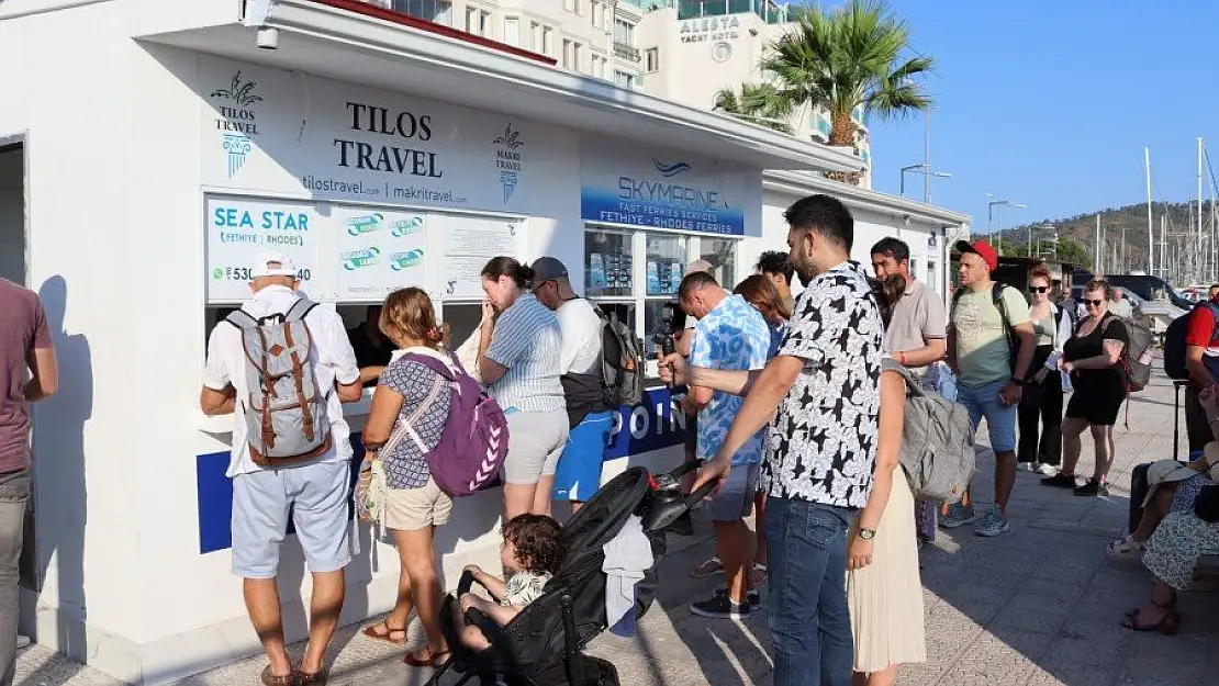 Muğla’da Fethiye-Rodos feribot seferlerine turistlerden yoğun ilgi