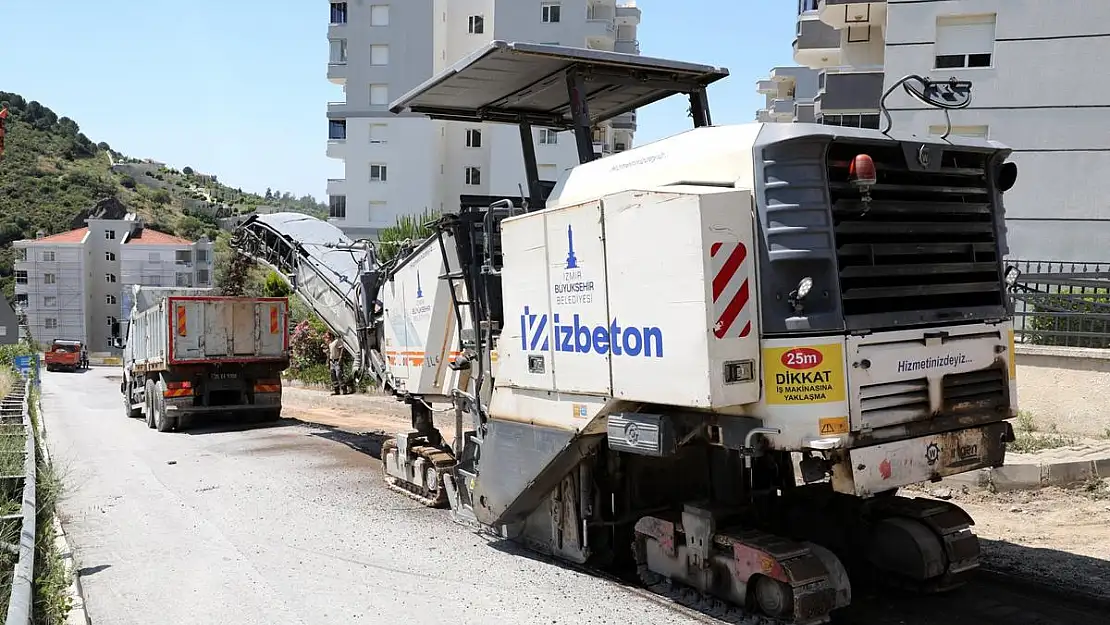 Narlıdere Aydın Sokak’ta yol çalışmaları başladı