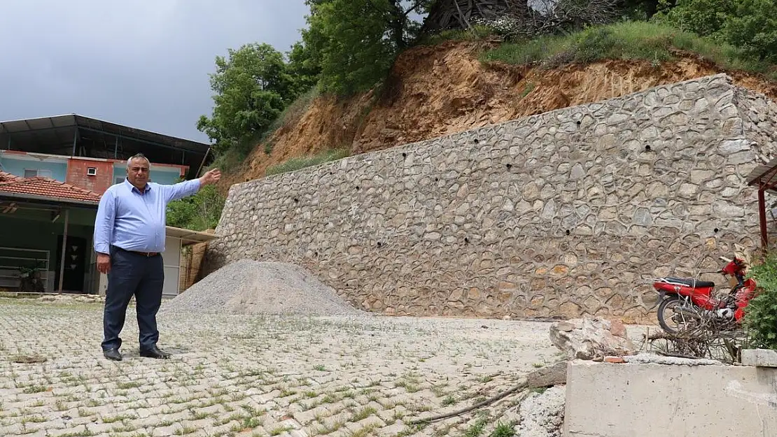 Nazilli Belediyesi İstinat duvar çalışmalarını tamamladı