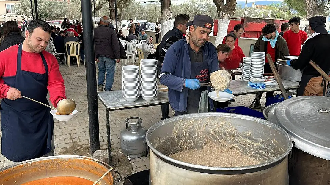 Nazilli’de imece usulü 7 bin kişilik keşkek