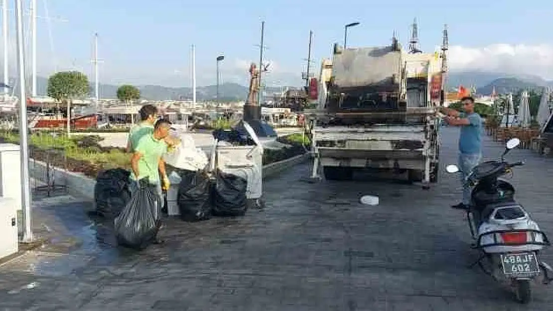 O ilçede bayram tatili boyunca 3 bin 192 ton atık toplandı