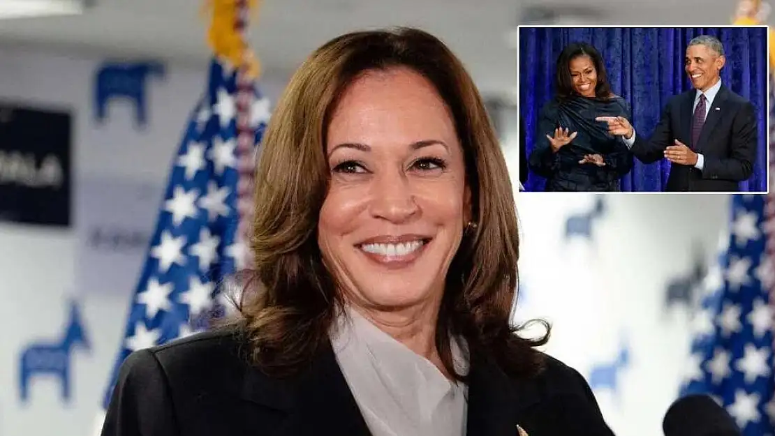 Obama çiftinden başkanlık yarışında Kamala Harris’e destek