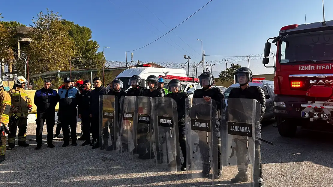 Ödemiş Cezaevi'nde tatbikat: Personel hazırlıklı mı?