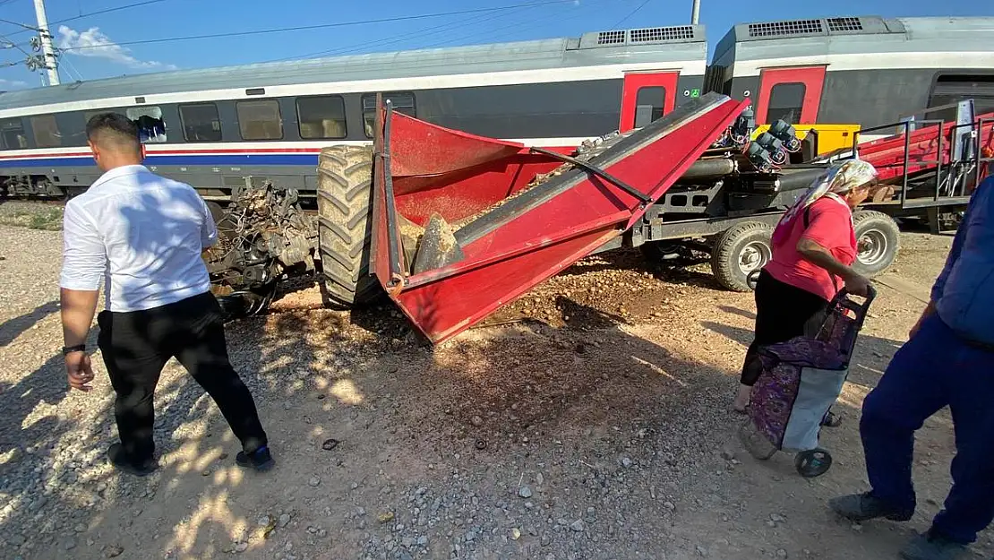 Ödemiş Yeniköy’de tren kazası