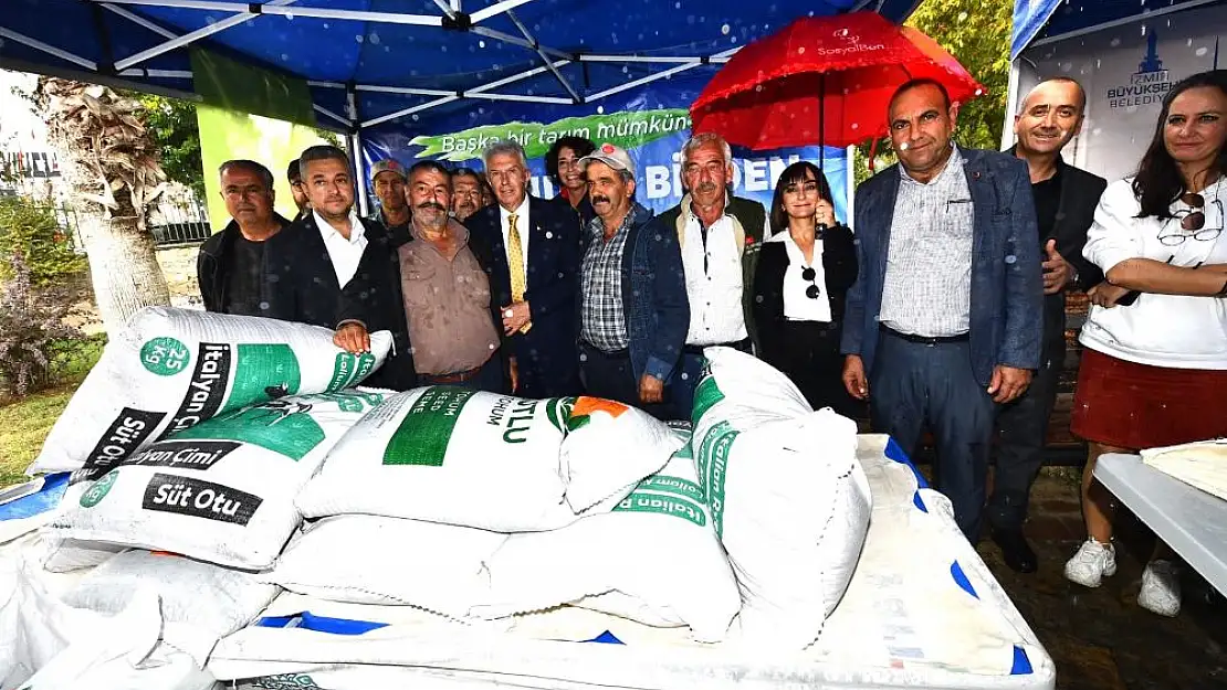 Ödemişli üreticiye küçükbaş hayvan ve yem bitkisi tohumu!