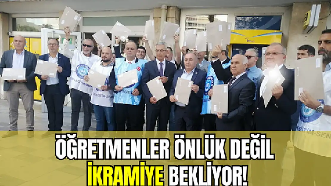 Öğretmenler önlük değil ikramiye bekliyor