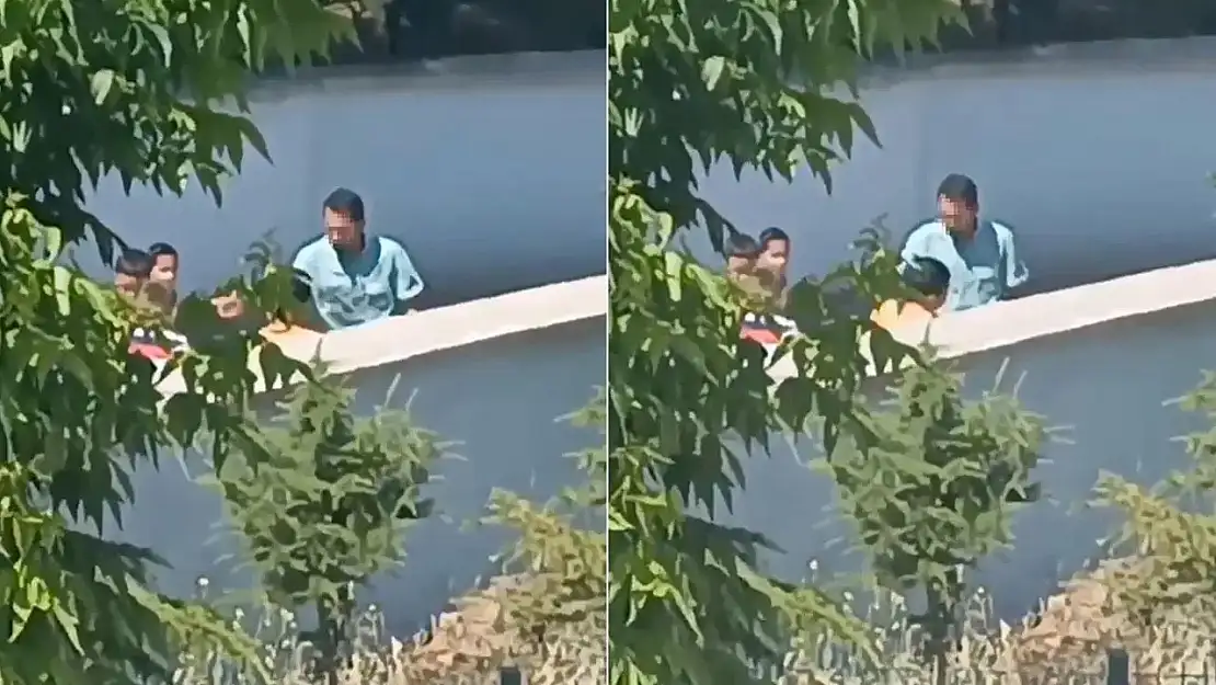 Okul bahçesinde 'öğretmen' şiddeti: Acımadan vurdu