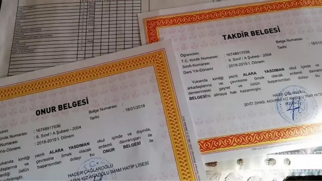 Onur Belgesi almanın şartları nelerdir? Onur Belgesi kaç puanla verilir?