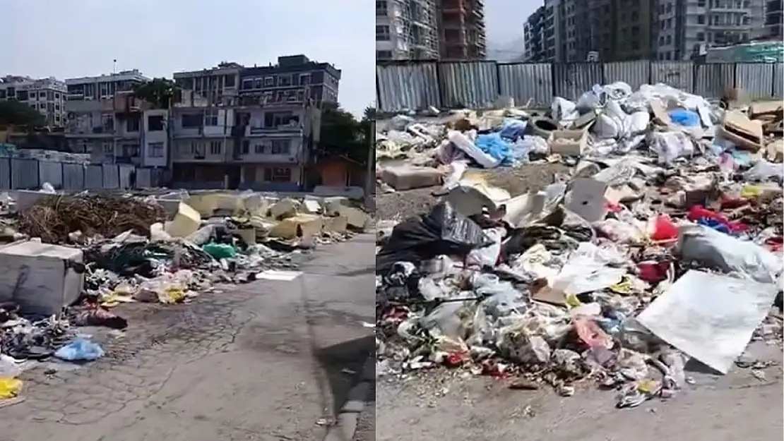 Örnekköy'de ismine yakışmayan görüntüler! Çöp yığınları isyan ettirdi