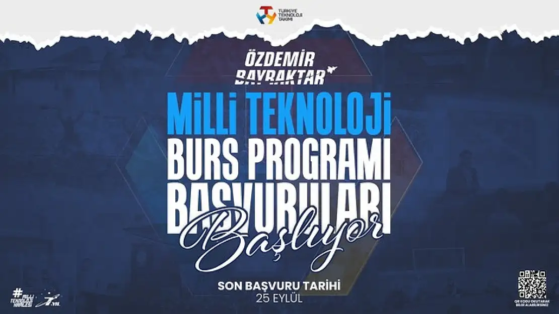 Özdemir Bayraktar Milli Teknoloji Burs Programı için başvurular açıldı