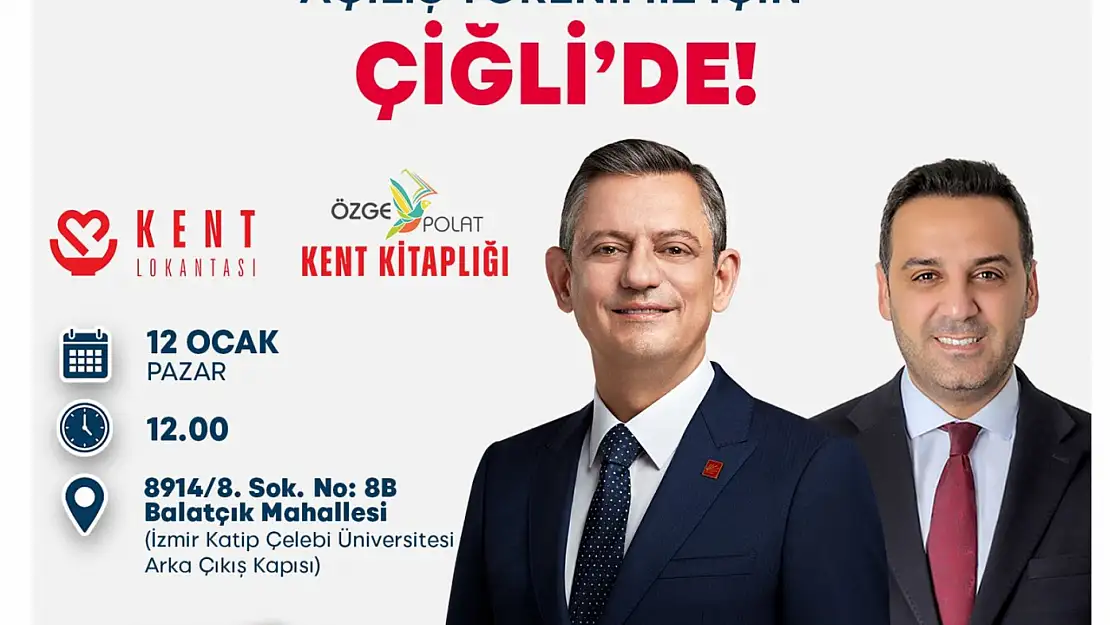 Özgür Özel yarın Çiğli'de