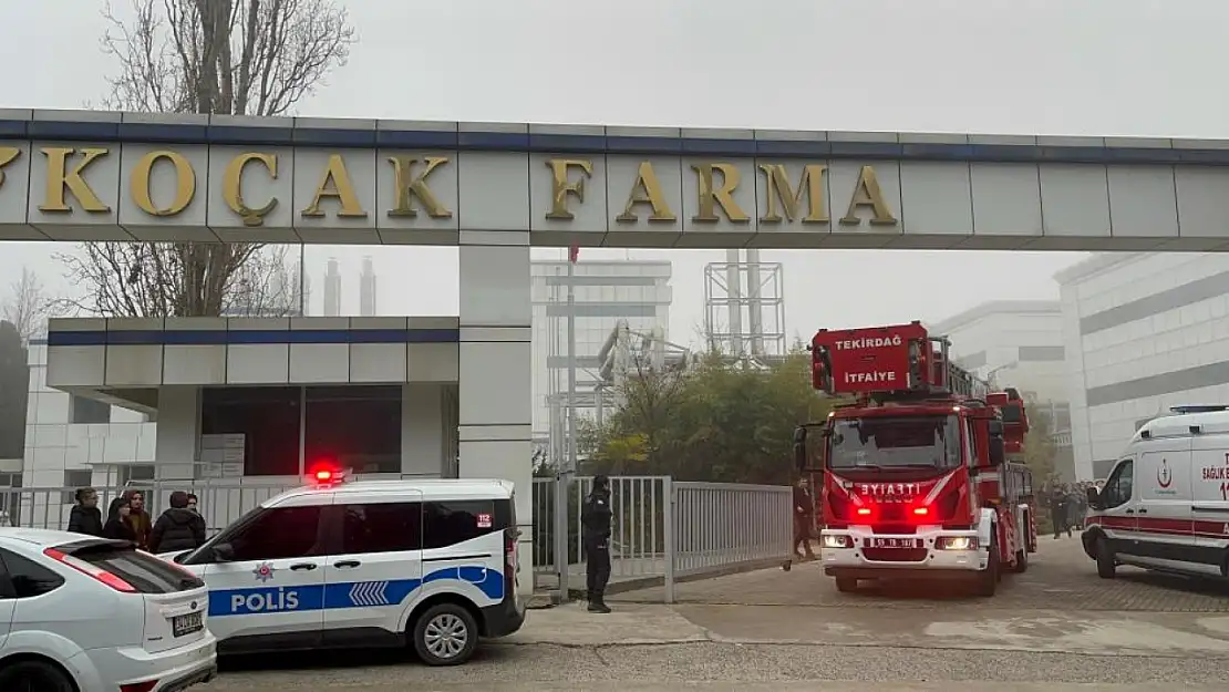 Panik anları: İlaç fabrikasında patlama oldu!